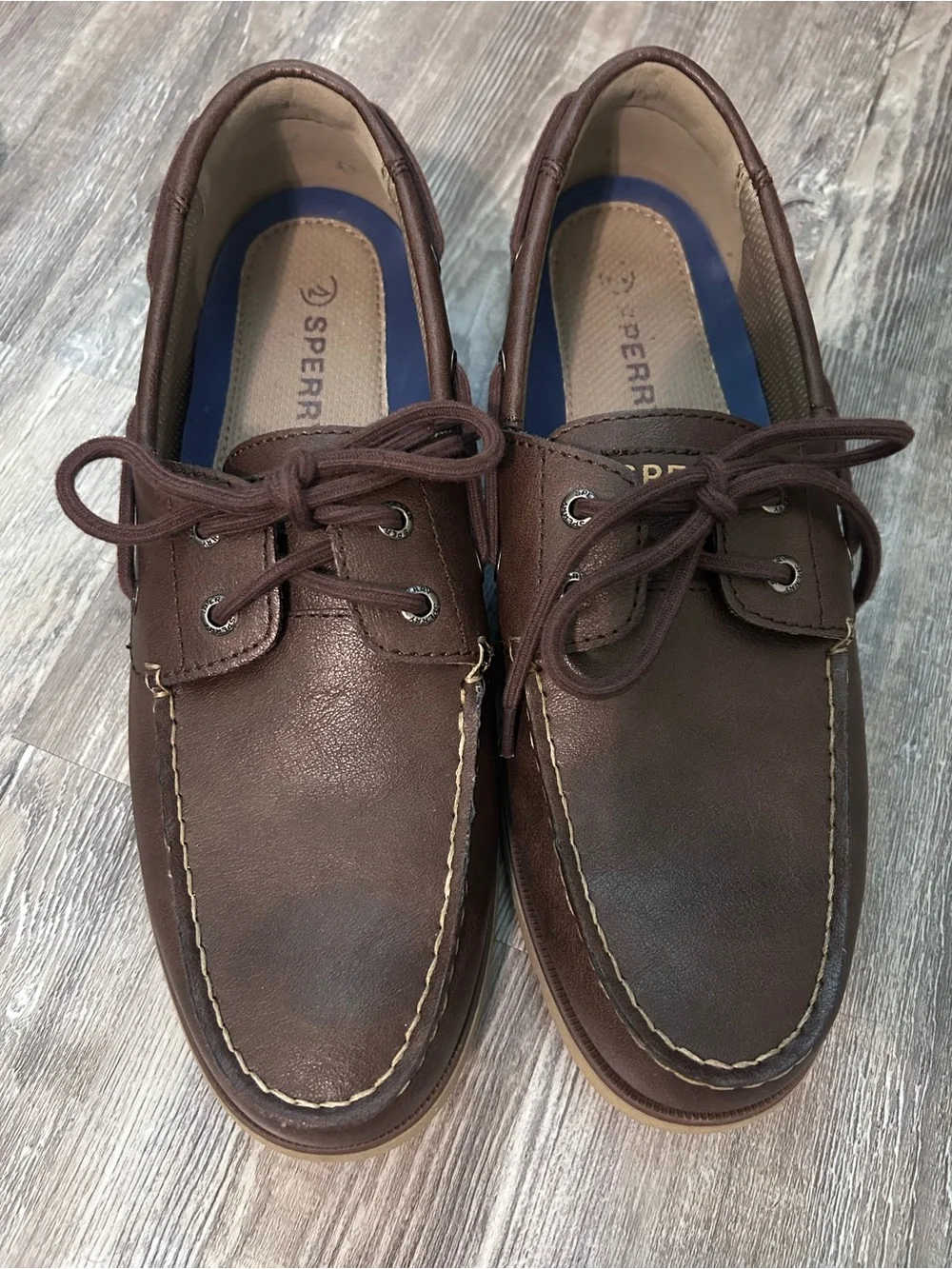 Sperry Casco Bay Boat Shoes Men’s Size 10 Brown Leather Deck Loafers Comfort